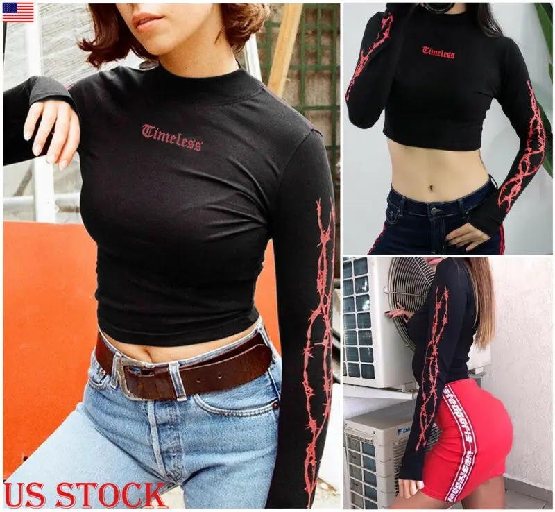 Сексуальная Boho Женская Осенняя шелковая Повседневная футболка укороченный топ