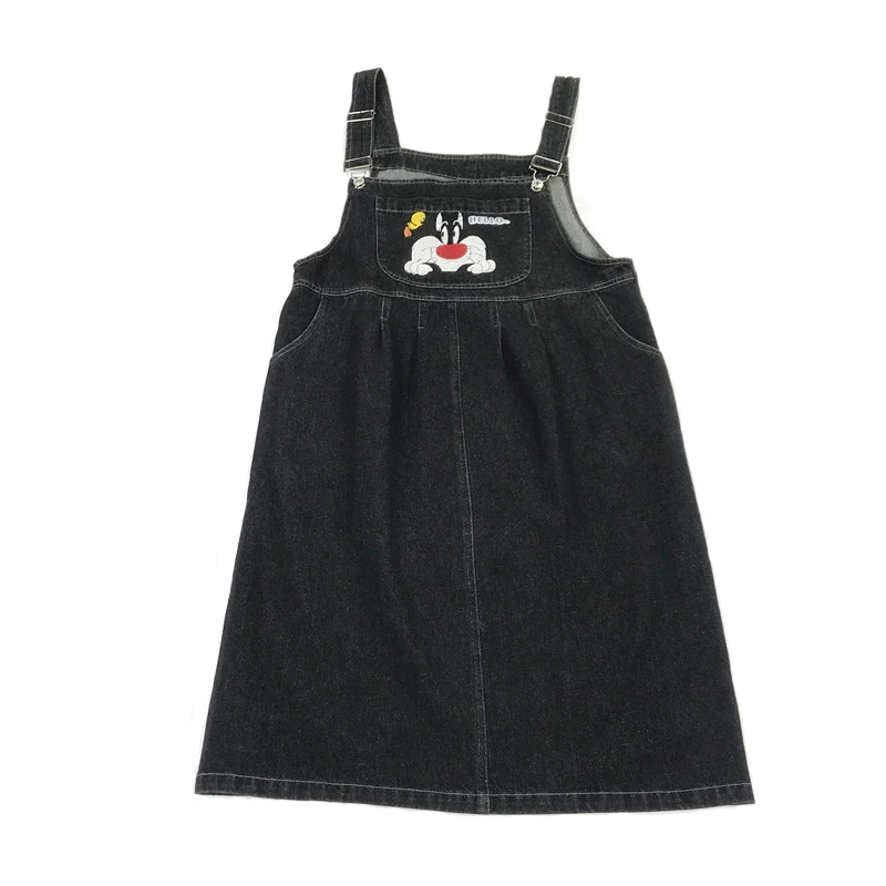 Весенняя Новинка Женская юбка с вышивкой в консервативном стиле черная