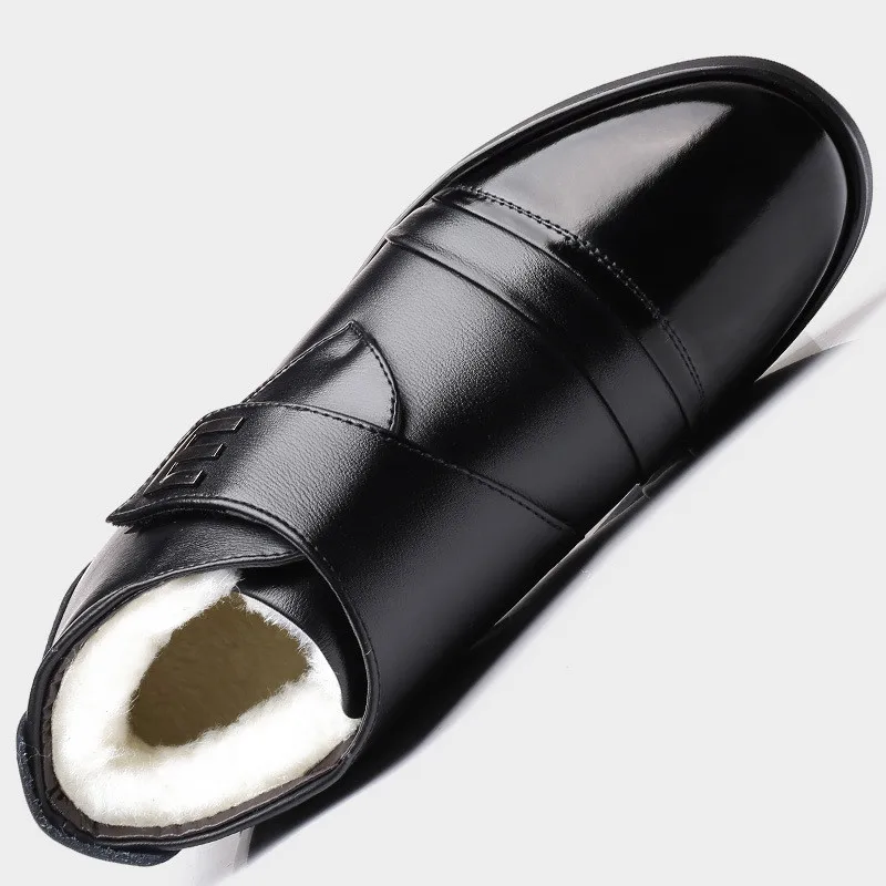 ZUNYU/Новинка зимние мужские ботинки высококачественные кожаные Ботильоны теплые