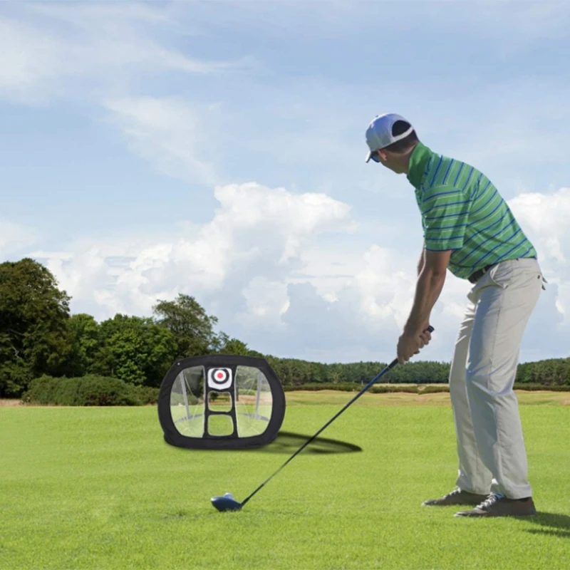 

Golf Chipping Net Indoor Outdoor Collapsible Golf Accessories Golfing Net for Accuracy and Swing Practice
