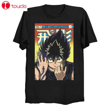 

Yu Yu Hakusho Hiei Spirit Ghost Fighter Telepathy Manga Cover Black T-Shirt