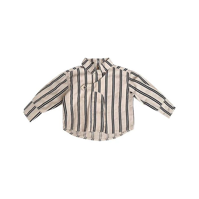 Детские рубашки Детская осенняя одежда для мальчиков детские топы весенние с