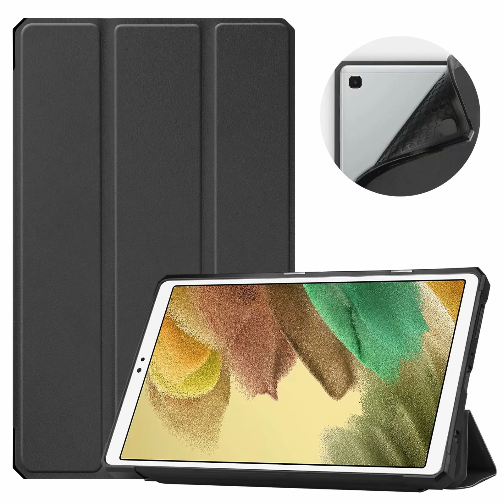 

Складной чехол для Samsung tab A 7 lite 8,7 2021 T220 T225, чехол с откидной подставкой, мягкий силиконовый чехол для Samsung tab A 7 lite 8,7 ''T220