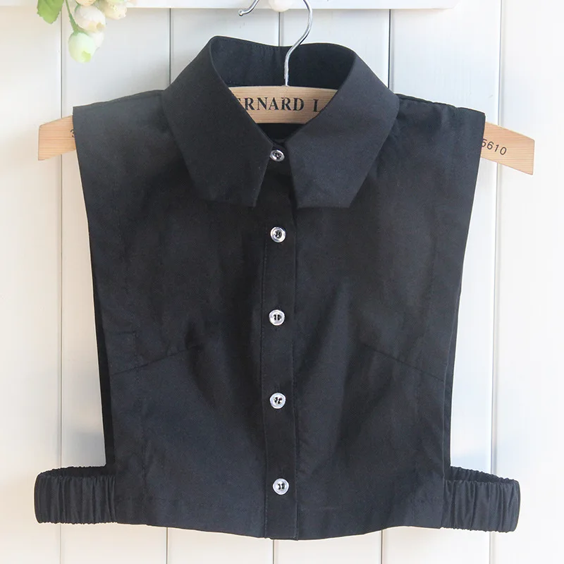 

Модный черный, белый съемный воротник для женщин, рубашка, ложный воротник, украшение, Дамский ложный воротник, ожерелье, лацкан, блузка, Топ