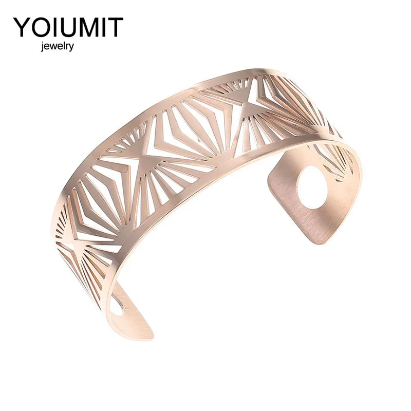 Браслеты-манжеты Cremo серебристые браслеты Женские Простые из нержавеющей стали