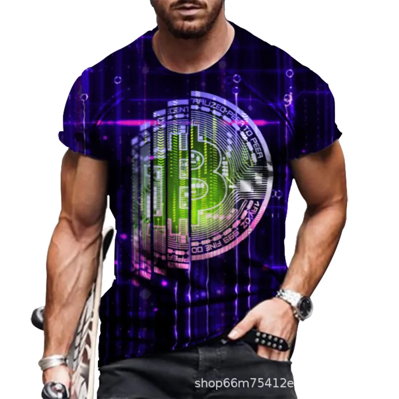 

2022Summer New Style Men's 3D Printed T-Shirts O-Neck Short-Sleeved Stylish And Comfortable Large Size Street Tops Tee Men Cloth