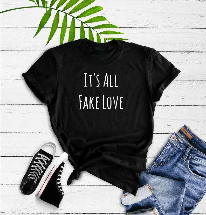 ZBBRDD это все поддельные Love женские футболка с буквенным принтом хлопковые модные