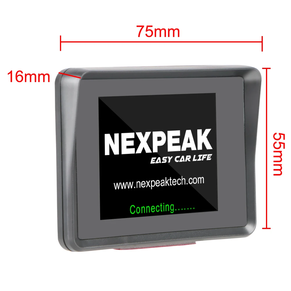 

Temperature Gauge Auto HUD Head-Up Display A203 OBD Fuel Computer Automobile On board Computer Digital Meter Speedometer