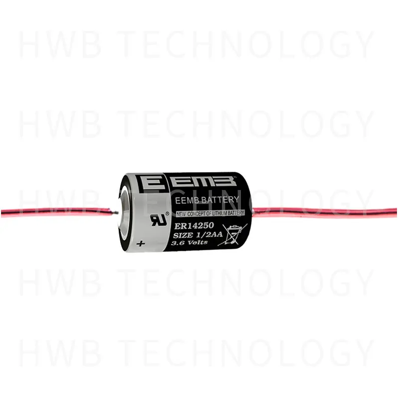 1pcs EEMB ER14250 1/2AA 3.6V 1200mAh Lithium Battery With welding Free Shipping | Электроника