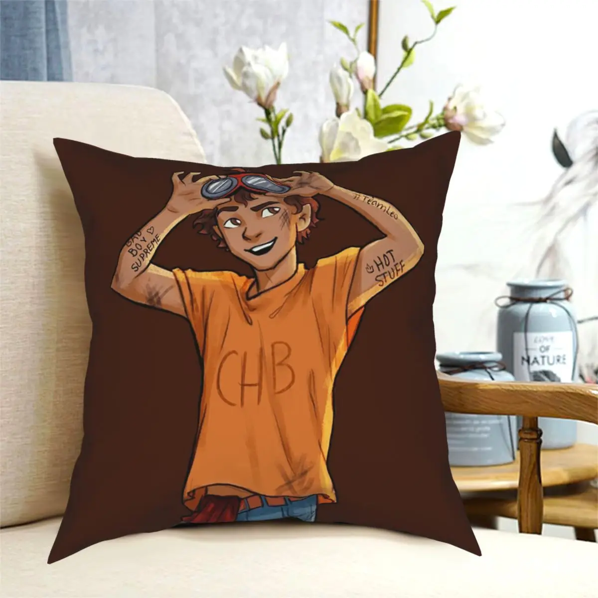 

Декоративная квадратная Подушка-чехол с молнией