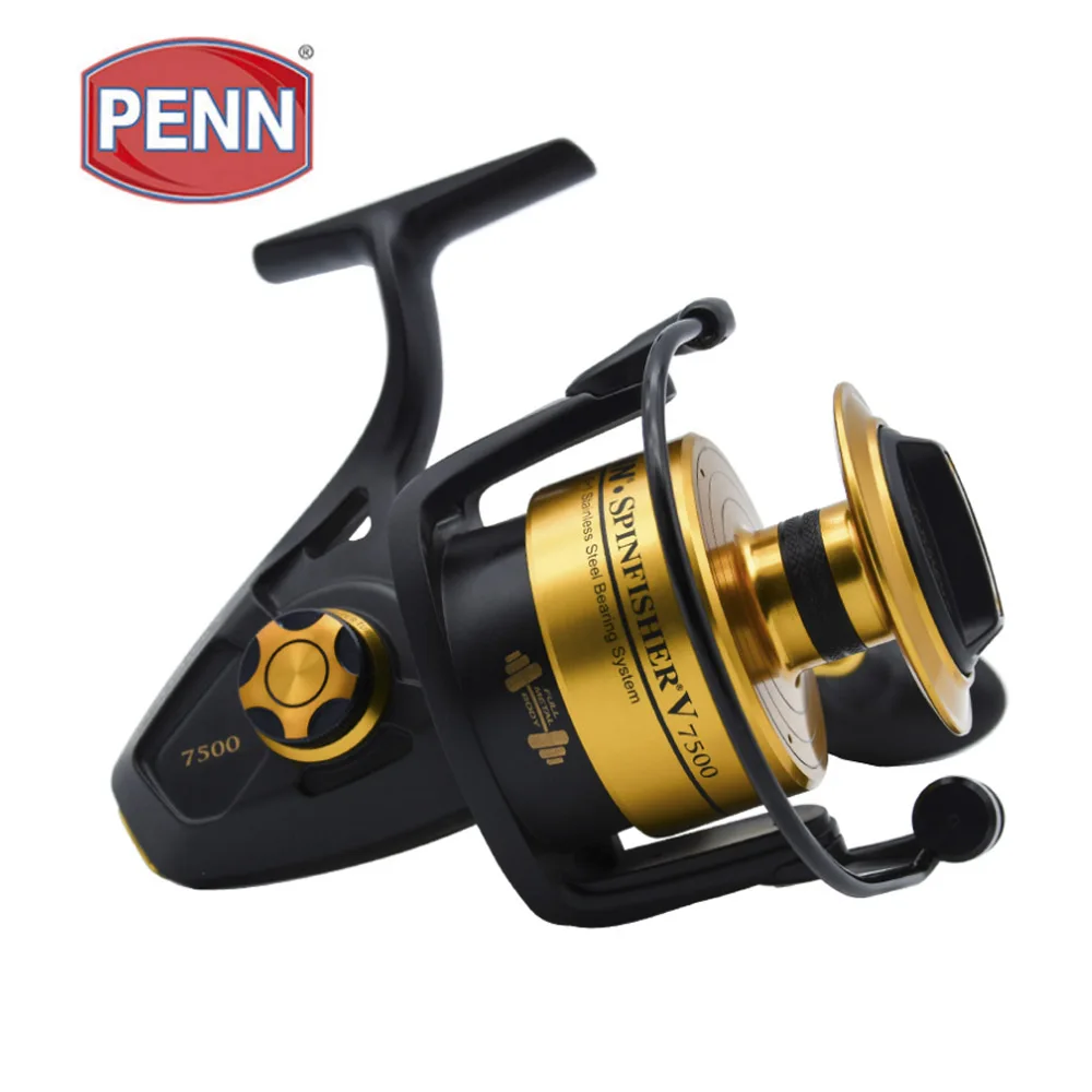 Оригинальный PENN SPINFISHER V SSV 3500 10500 Спиннинг рыболовная Катушка 5 + 1BB из