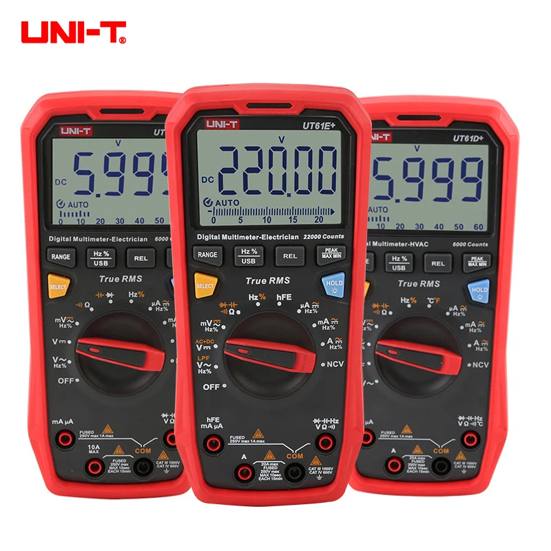 Цифровой мультиметр UT61E Plus UNI T отсчетов USB тестер с автоматическим выбором
