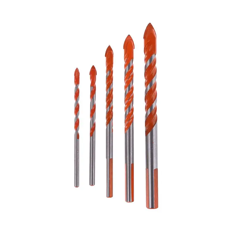 

L38A 5Pcs/7Pcs Triangle Handle Alloy Multifunctional Drill Bits 3-12mm Blade Diameter for Electric Drill Accessories