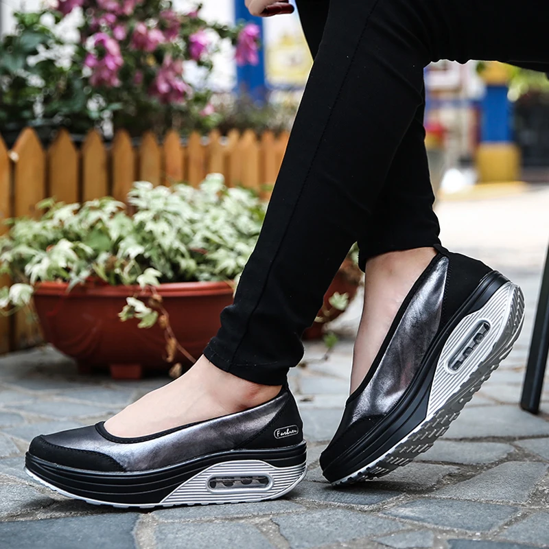 Женская обувь на платформе женская повседневная без застежки удобная тканевая |