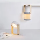 Светодиодная Складная Настольная лампа, светильник с сенсорным датчиком, диммер, перезаряжаемый от USB, прикроватная лампа для чтения, уличный светильник для кемпинга