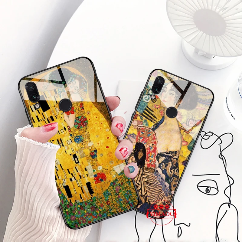 YIMAOC art ALPHONSE MUCHA Slim Design Glass Case for Xiaomi Redmi 4X 6A note 5 6 7 Pro Mi 8 9 Lite A1 A2 F1 |
