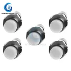 5 шт., встроенный кнопочный переключатель, 12 мм, 3 А, 250 А, 2 контакта