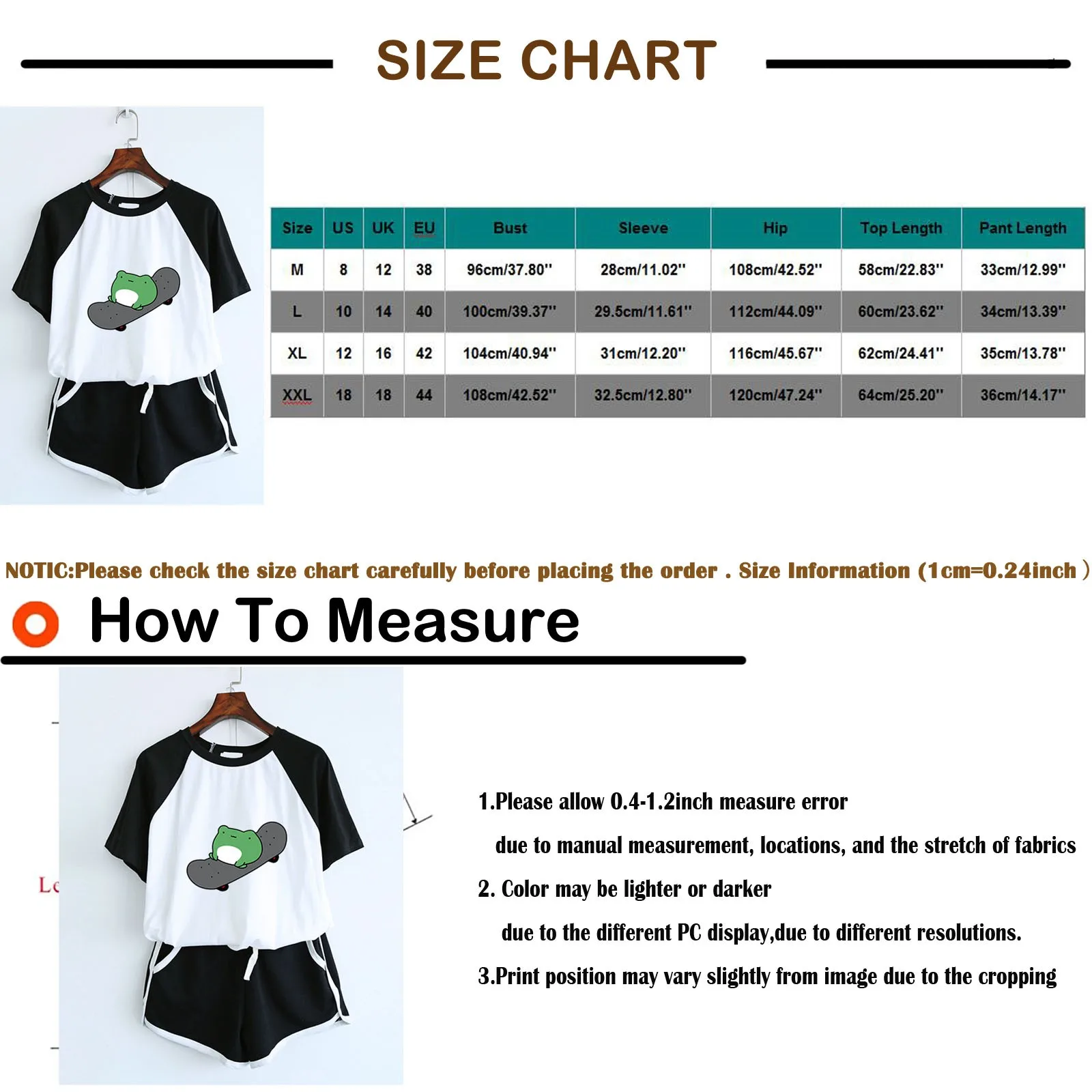 

2 Pieces Set Women's Summer Fashion Letter Print Short Sleeve Pocket Shorts Home Sports Set Casual Oversize Tracksuit#f3