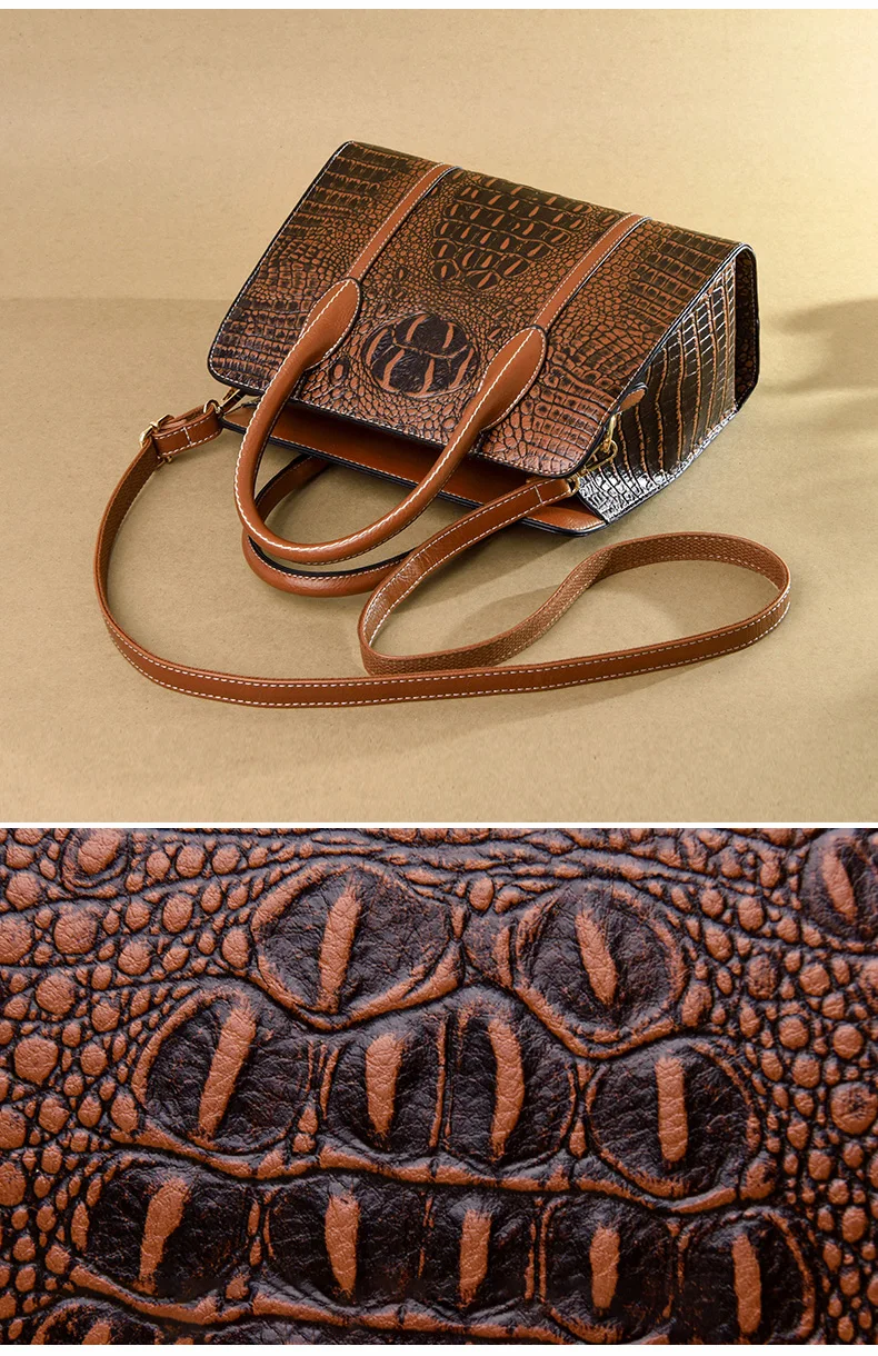 Brand luxury handbags women bags designer crocodile pattern lady handbag fashion shoulder crossbody bags for women tote bag