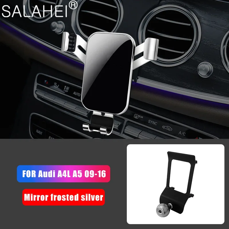 

Держатель телефона для Audi A4L A5 2009 2010 2011 2012 2013 2014 2015 2016 2017 2018 2019 аксессуары крепление на вентиляционное отверстие в салоне