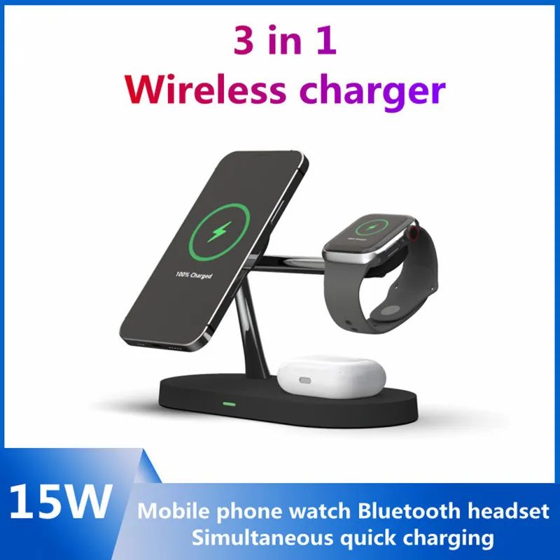 

4 in 1 Wireless Charger Cargador for iPhone 8/11/Xr/X 12 Max Watch Phone Chargeur Induction Carregador Sem Fio