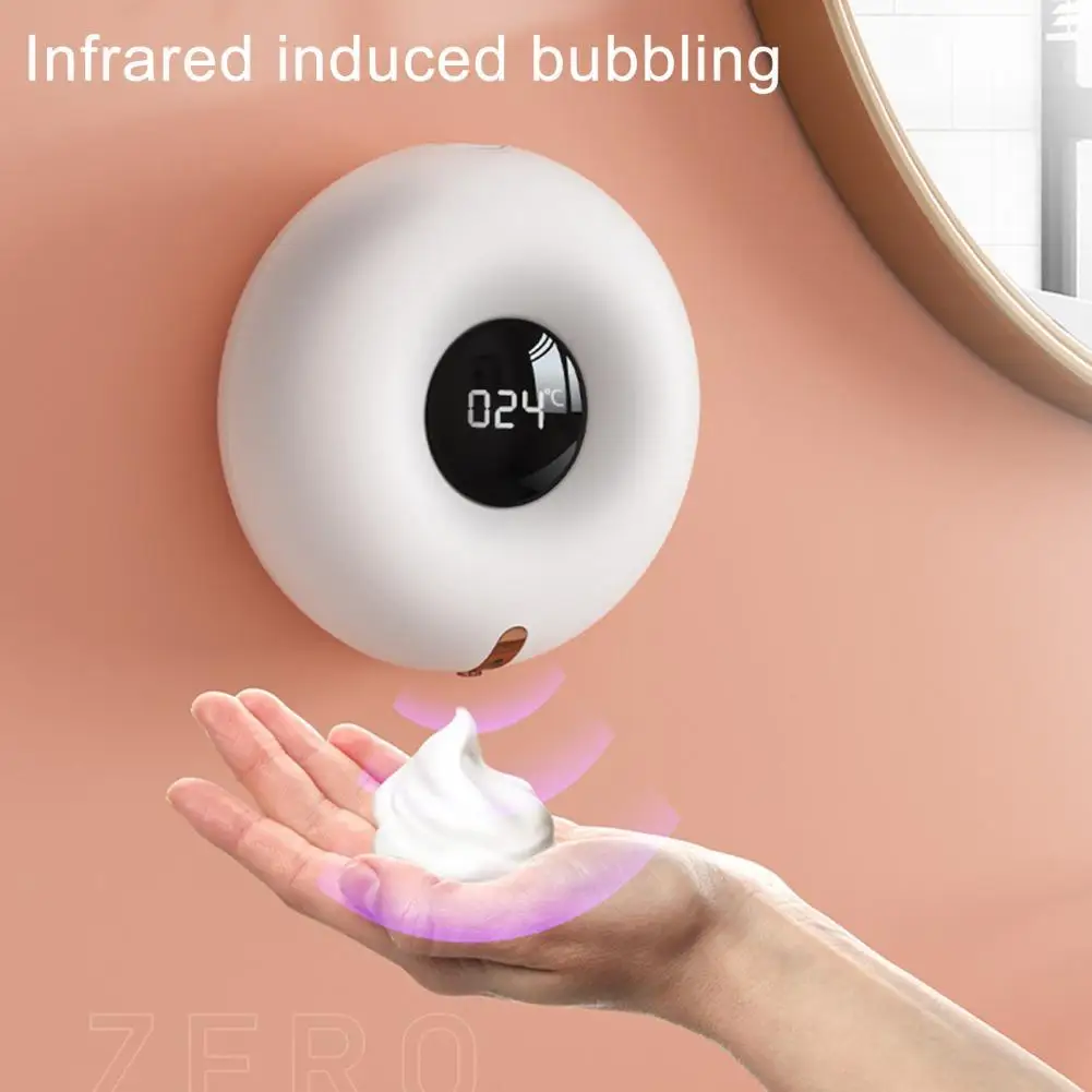 Soap Dispenser Automatic Infrared Sensor Wall-mounted Touchless Foam Hand Sanitizer Washing Machine for Bathroom high quality new 1 set bathroom toilet wall mounted automatic sensor touchless urinal flush valve