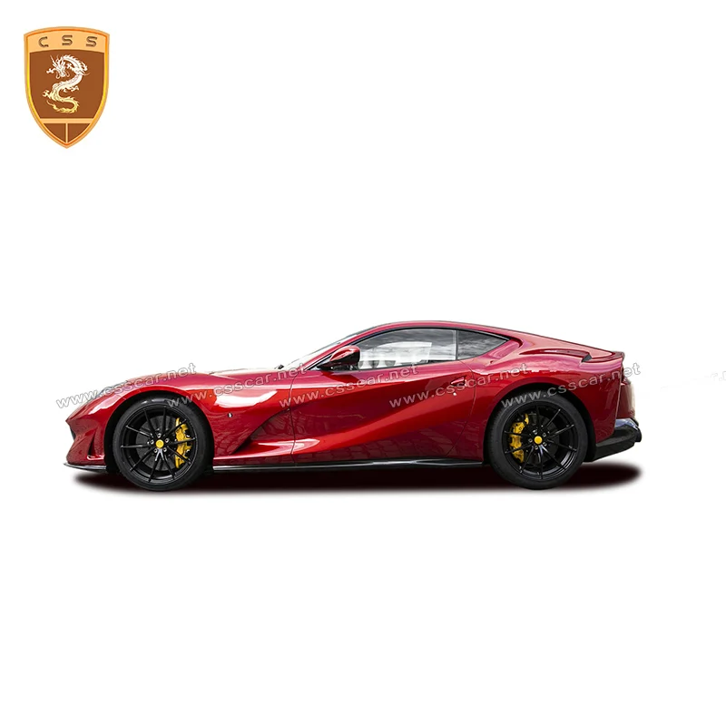 Сухая углеродная боковая юбка для Ferrari 812 OME стиль нижняя часть расширение Боди