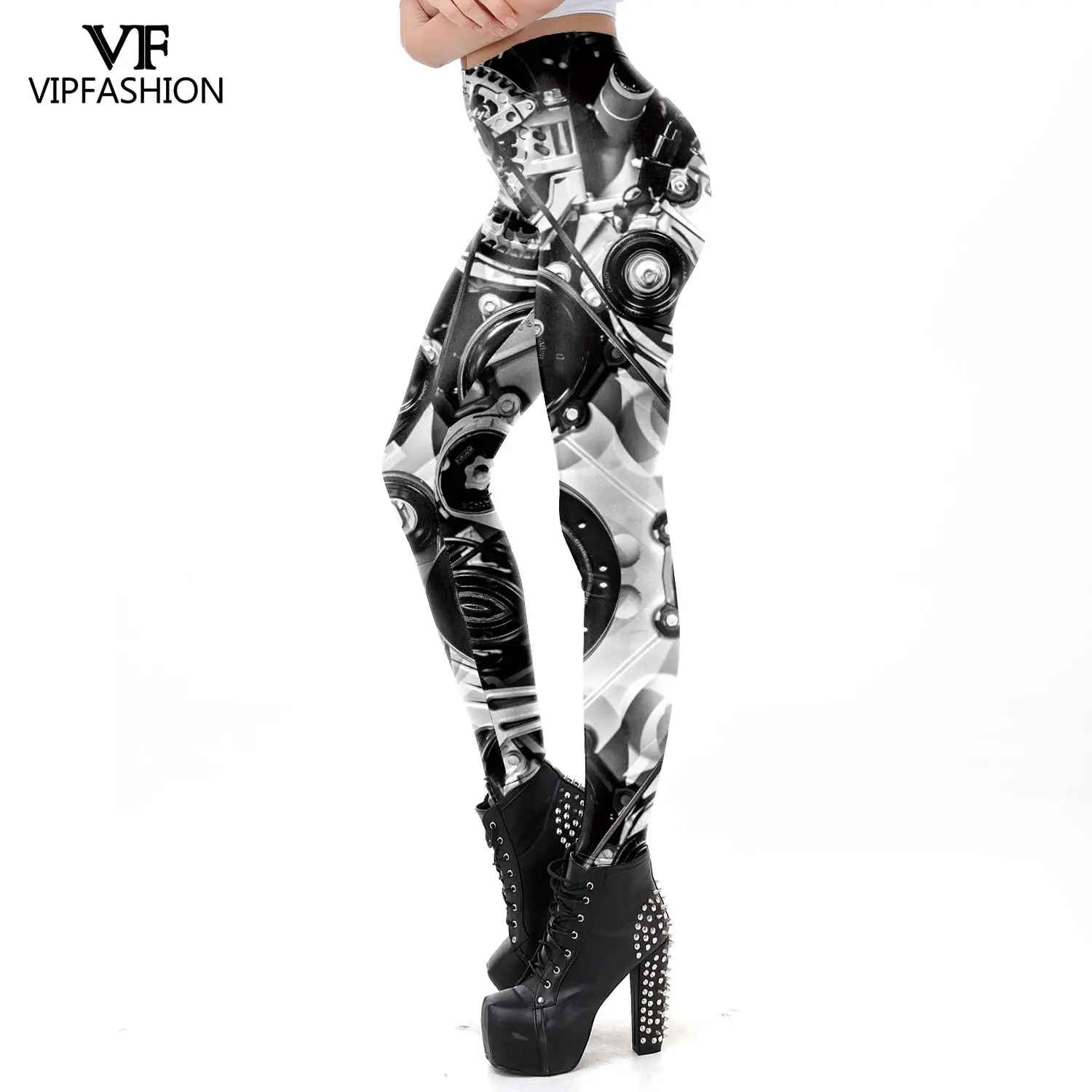 Новинка модные женские обтягивающие брюки VIP в стиле стимпанк с 3D рисунком