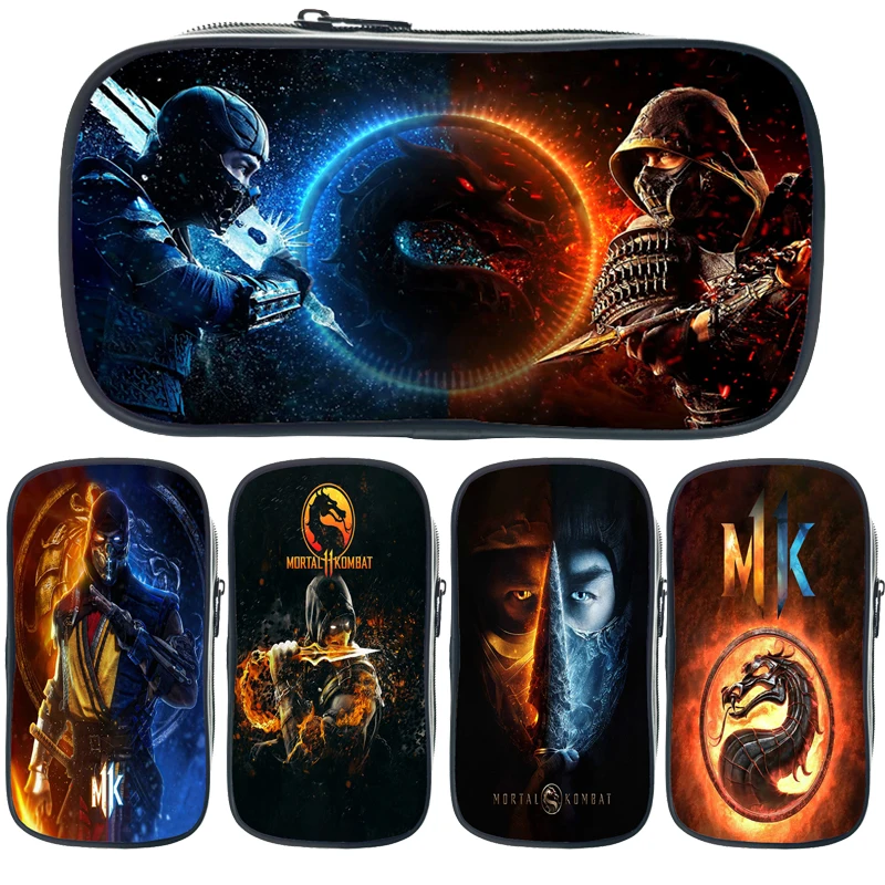 

Mortal Kombat Pencil Case for Boys Girls Teens Children Cartoon Pen Bags Students Anime Pencil Box Kids Stationery Storage Bags