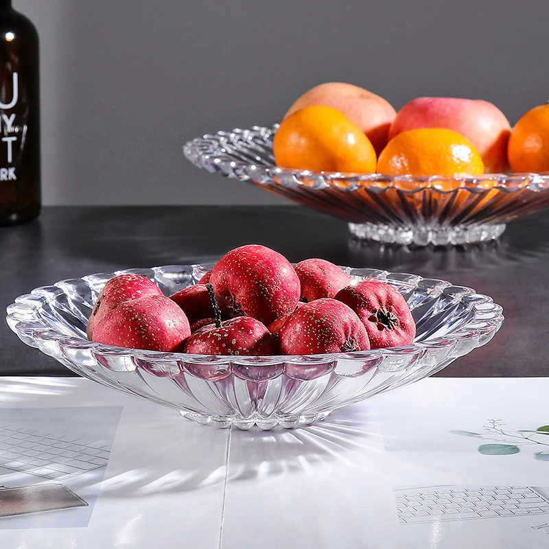 Прозрачная женская тарелка для высушенных фруктов современная Женская закусок