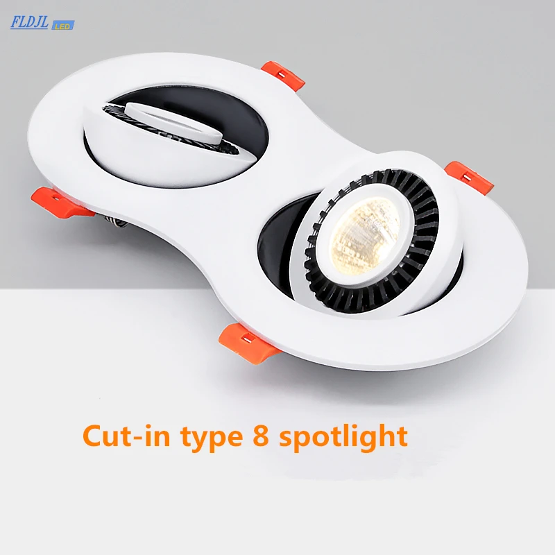 Приглушаемый круглый двухсторонний СВЕТОДИОДНЫЙ встраиваемый потолочный