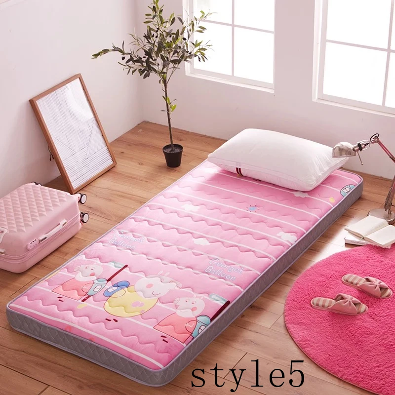 Толстые теплые бархатное Хрустальное складной матрас пол татами студенческого