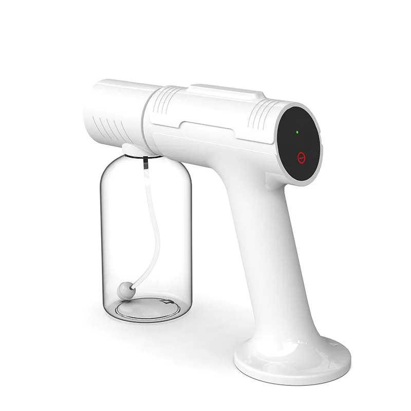 

2021 New 650ML Handheld Electric Disinfection Sprayer Spray Gun Touch Screen USB Blue Light Nano Steam Spray Gun Atomizer Fogger