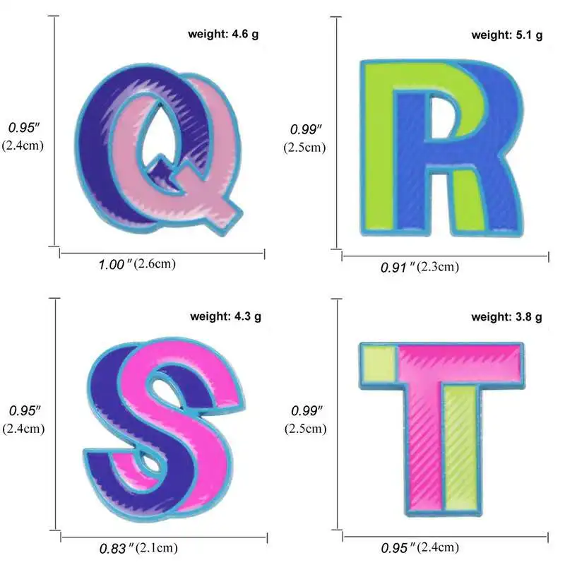 Креативная металлическая мультяшная цветная буква 26 брошь сделай сам с дизайном