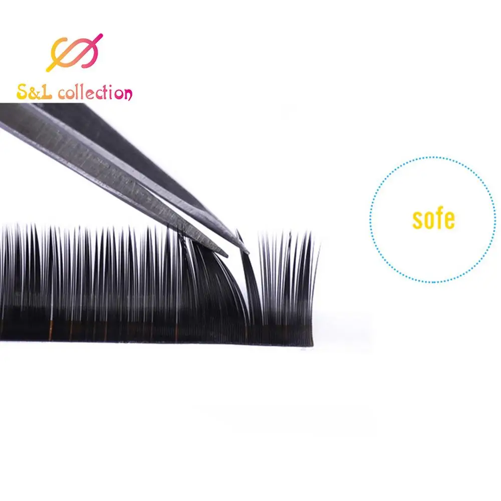 Натуральные мягкие норковые ресницы для наращивания 3D объем Индивидуальные