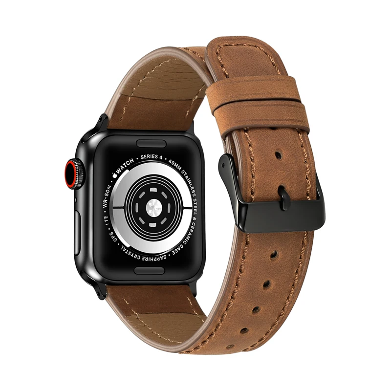 Ремешок из натуральной кожи для apple watch band 42 мм 38 44 40 аксессуары часов iwatch series