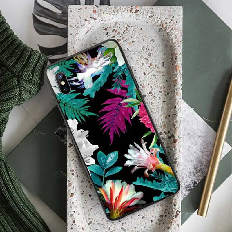 

Retro Laser Floral flowers funda coque cover Phone Case for iPhone 11 12 pro XS MAX 8 7 6 6S Plus X 5S SE 2020 XR
