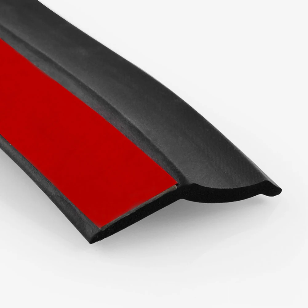 

Universal Car Front Rear Side Bumper Lip Splitter Rubber Protector Body Spoiler Valance Chin Rubber Car Bumper Lip 2.5M