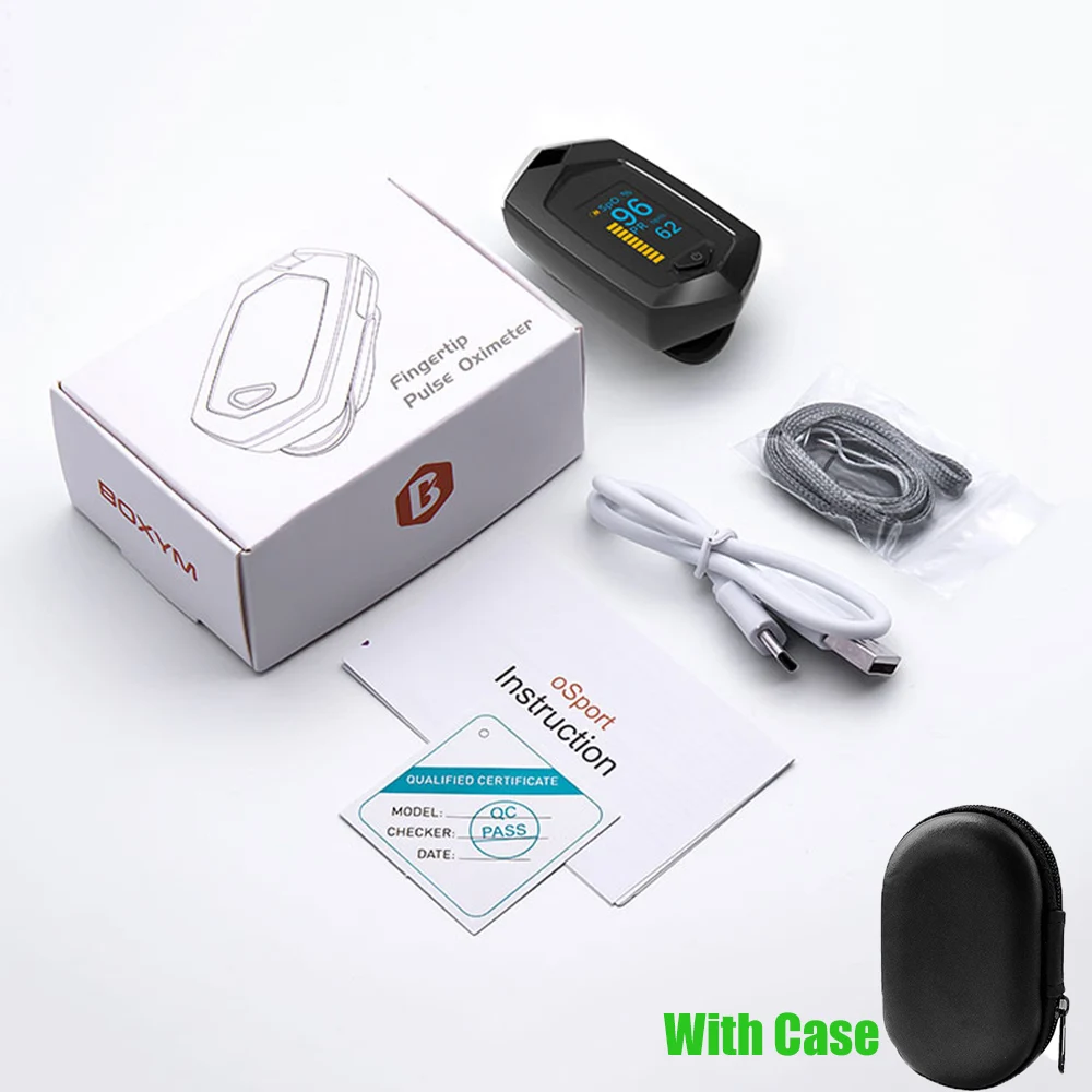 Пальчиковый Пульсоксиметр USB Перезаряжаемые OLED Дисплей кислород в крови
