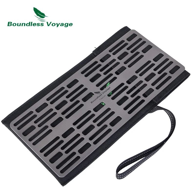 Титановый мини гриль для кемпинга барбекю с древесным углем газовый пикника на