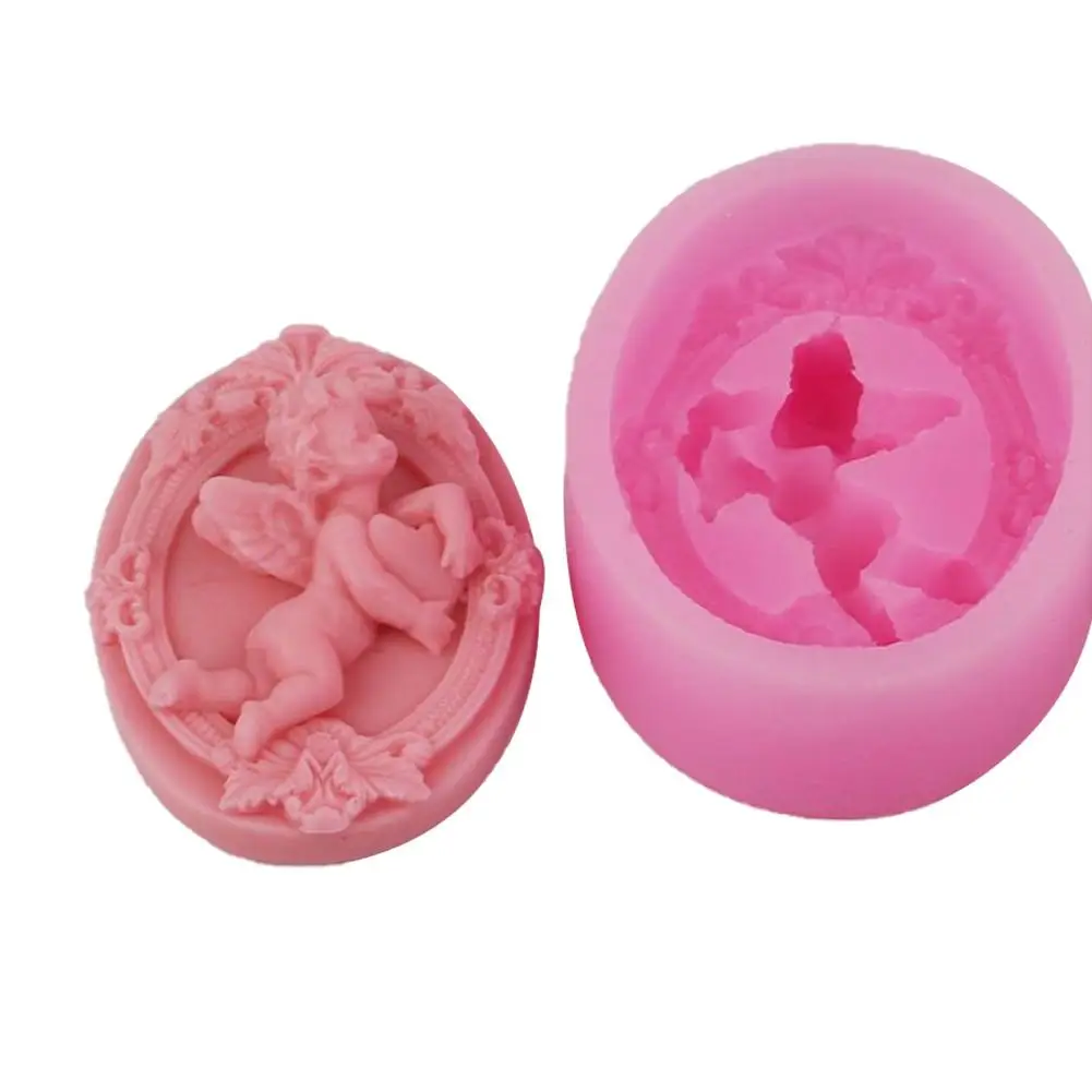 Мульти Ангел детские розовые силиконовые формы Шоколадные конфеты инструменты