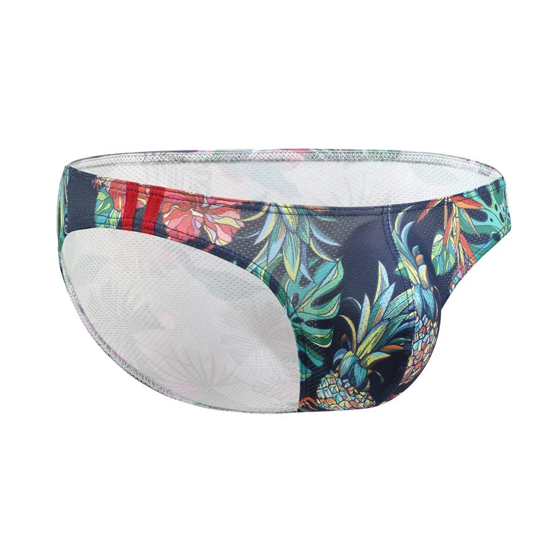 10PCS Lot Sexy Underwear Low Rise Male Printed Panties Men's Brief Nylon Underpants Boy Bikini Briefs Breathable Sexy Underwear