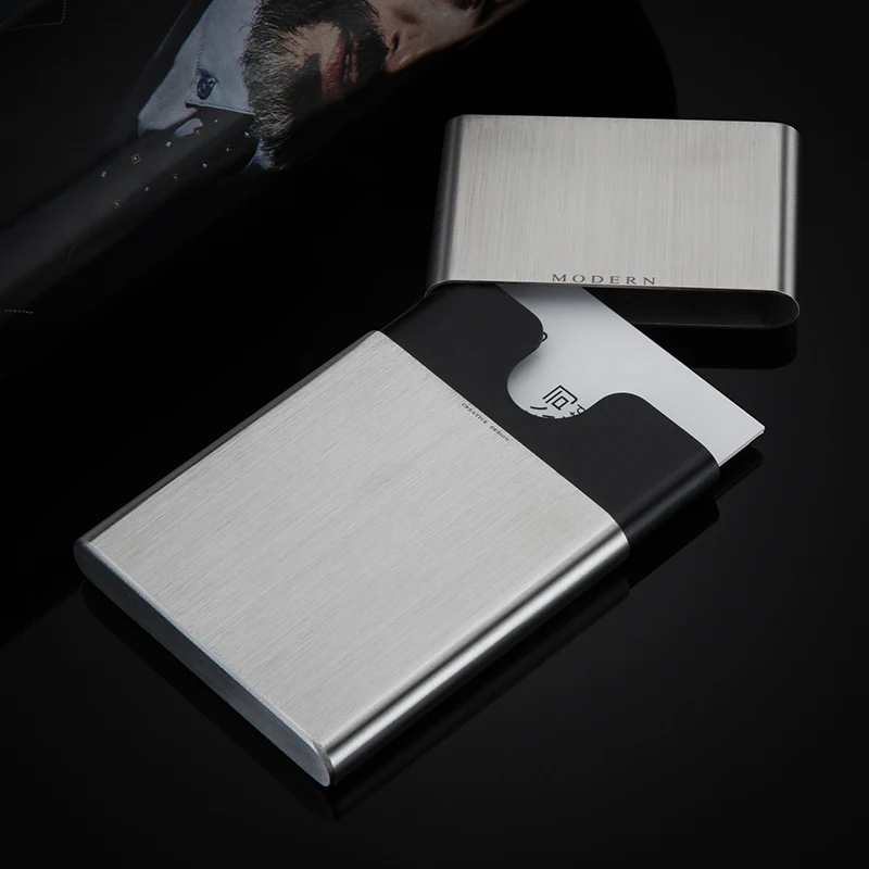 Современный брендовый органайзер для кредитных карт из нержавеющей