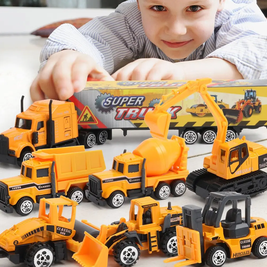 

Alloy Engineering Car Mini Model Simulation Car Vehicle Early Educational Toy for Children Birthday Gift