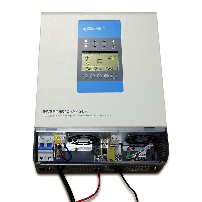 

EPever UP3000-M3322 24V 220V 30A 50 Гц 3000 Вт все в одном гибрид волновые солнечные инверторы с чистой синусоидой с зарядным устройством