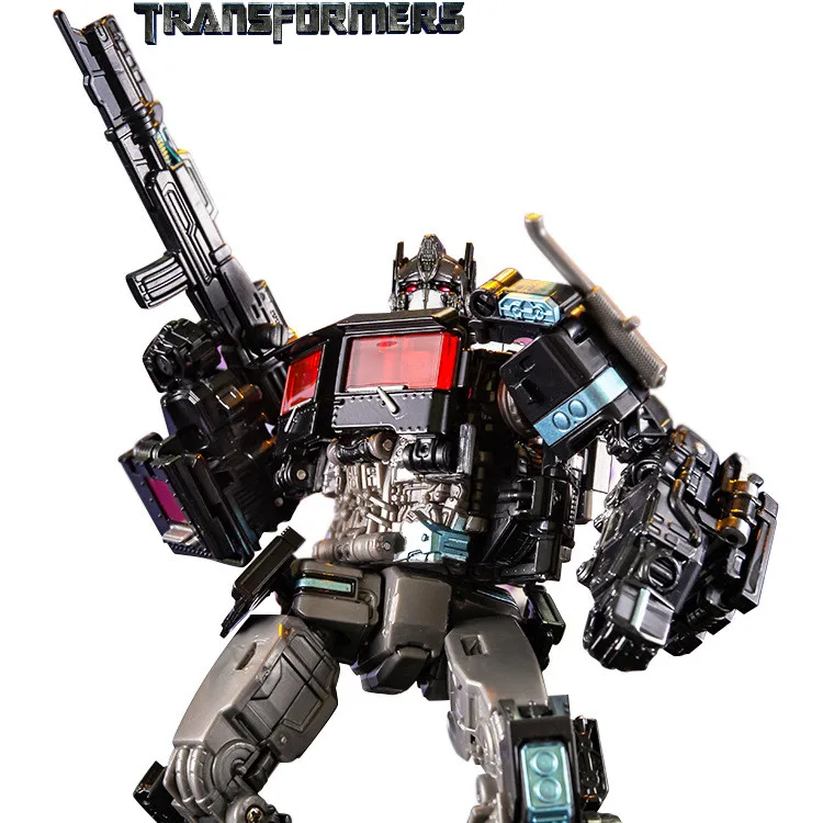 

Anime Transformers Race Star Black Commander Optimus Prime Car PVC Boxed Toy Model Gift for Children or Friends