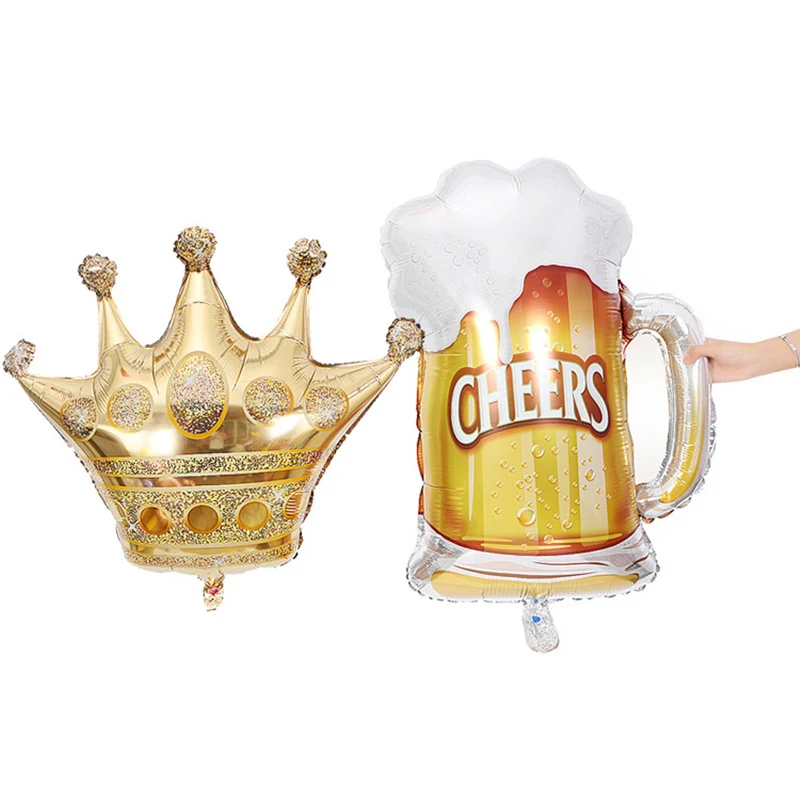 Большая корона алюминиевая пленка шар из алюминиевой фольги средняя Корона