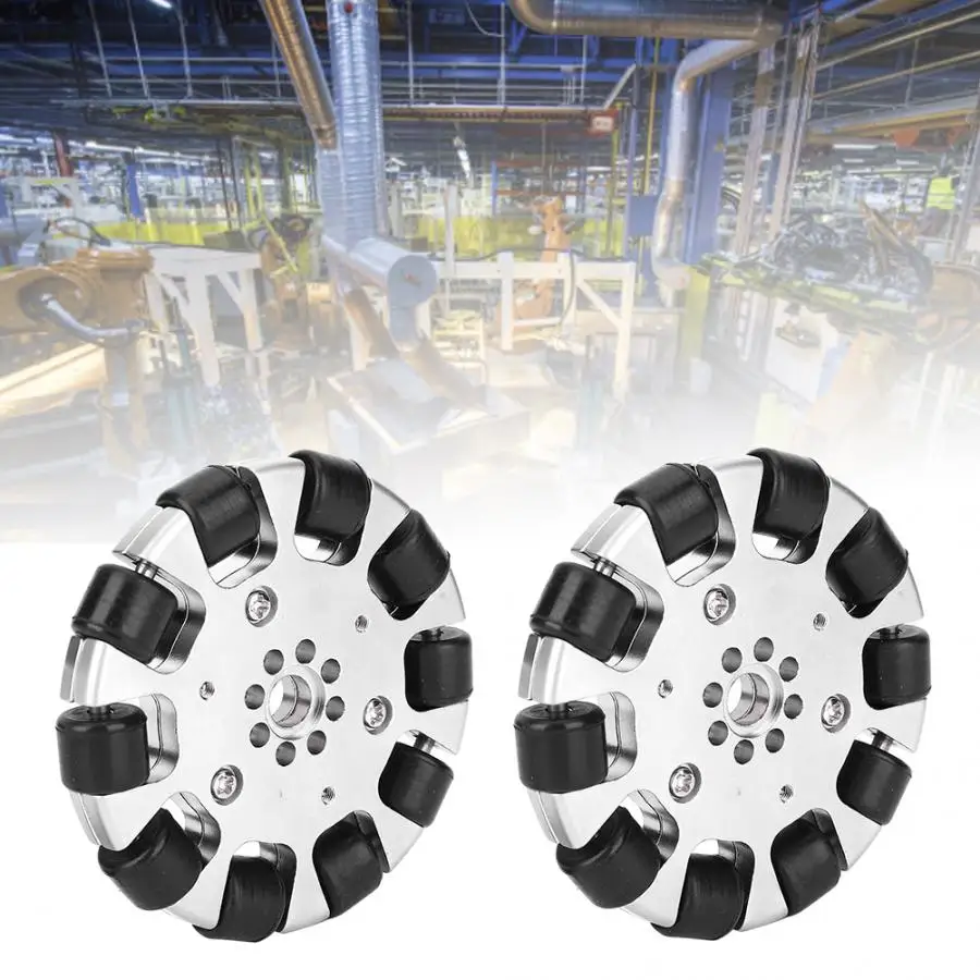 2 шт. высококачественные 3 дюймовые всенаправленные металлические колеса с 10