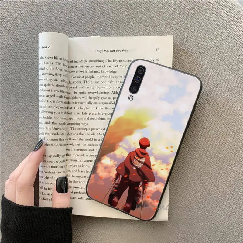

Attack on Titan levi ackerman Phone Cases For Samsung galaxy S note 7 8 9 10 20 fe edge A 6 10 20 30 50 51 70 lite plus Cover