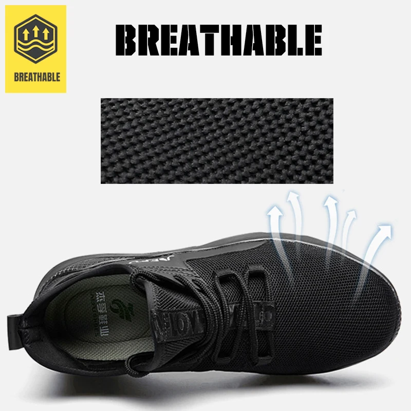 Мужские камуфляжные кроссовки со стальным носком и металлическим